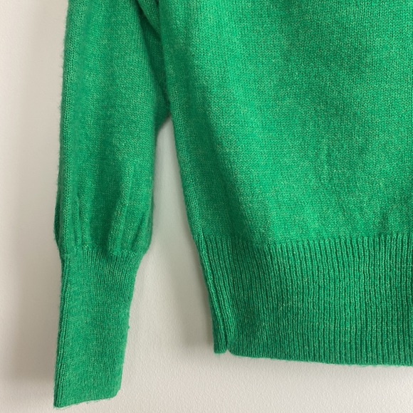 Haley Off Shoulder Sweater In Green - Picture 7 of 10